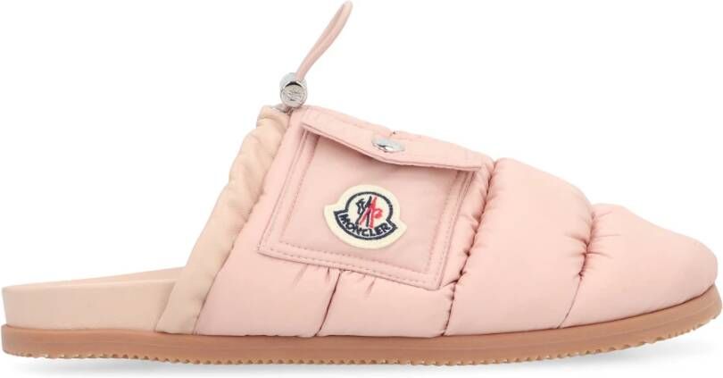 Moncler Slippers met Logo Patch en Toggle