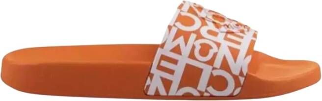 Moncler Oranje Jeanne sandalen platte band Orange Dames