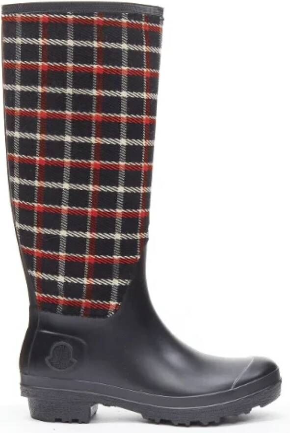 Moncler Pre-owned Rubber boots Black Dames