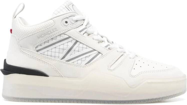 Moncler Reflecterende High-Top Sneakers White Heren