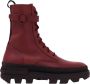 Moncler Rode Carinne enkellaarsjes militaire stijl - Thumbnail 1