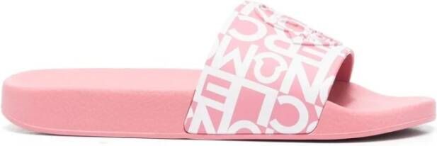 Moncler Roze Logo-Strap Sandalen