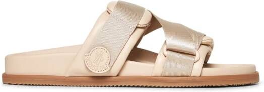 Moncler Roze Slip-On Leren Sneakers