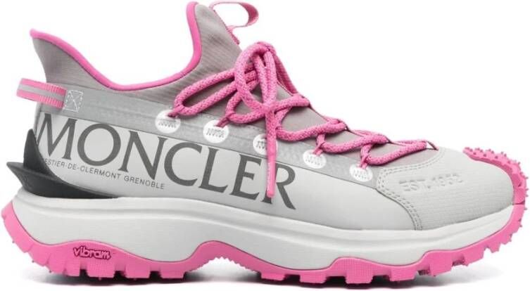 Moncler Ripstop Sneakers met Vibram Megagrip Gray Dames