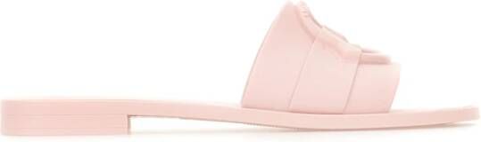 Moncler Rubber Slide Sandalen Pink Dames