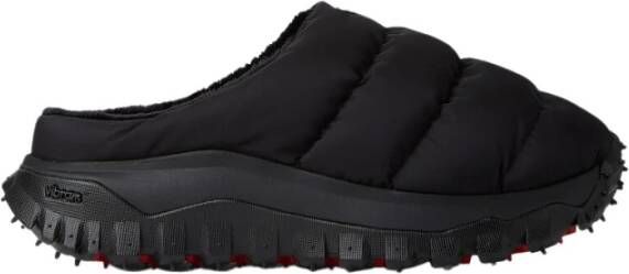 Moncler Gewatteerde Trailgrip Aprs Platform Slides Zwart Heren