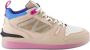 Moncler Multikleur Leren Sneakers met Logo Patch Meerkleurig Dames - Thumbnail 1