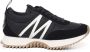 Moncler Grijze Suède Sneakers Ronde Neus Wit Logo Patch Rubberen Zool - Thumbnail 3