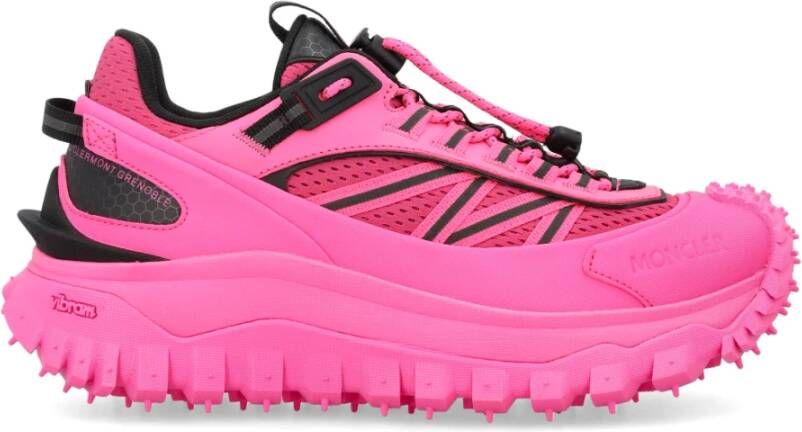 Moncler Fuchsia Trailgrip Sneakers voor modebewuste vrouwen Pink Dames