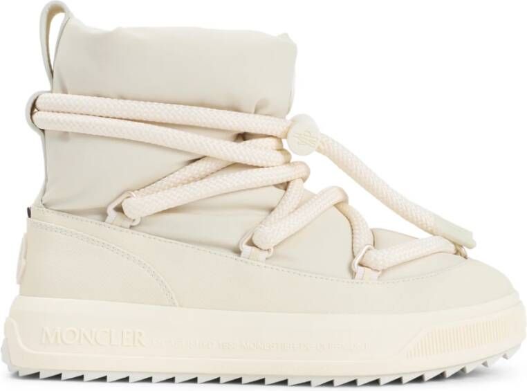 Moncler Stijlvolle Enkellaarsjes in Nude Neutrals