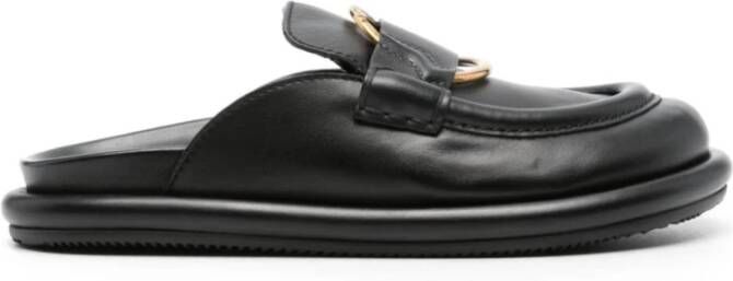 Moncler Stijlvolle platte schoenen voor moderne vrouwen Black Dames