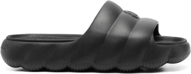 Moncler Zwarte stijlvolle sandalen voor vrouwen