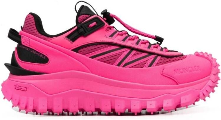 Moncler Fuchsia Trailgrip Sneakers voor modebewuste vrouwen Roze Dames