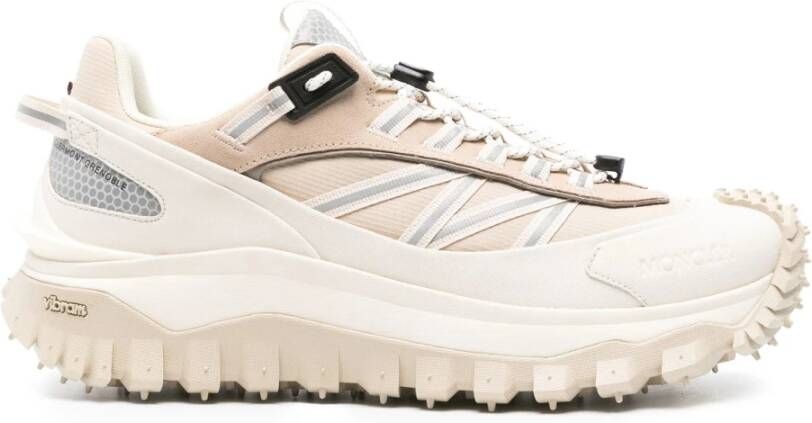 Moncler Trailgrip Lace-Up Sneakers Beige Heren