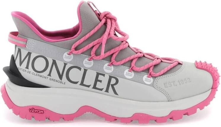 Moncler Ripstop Sneakers met Vibram Megagrip Gray Dames