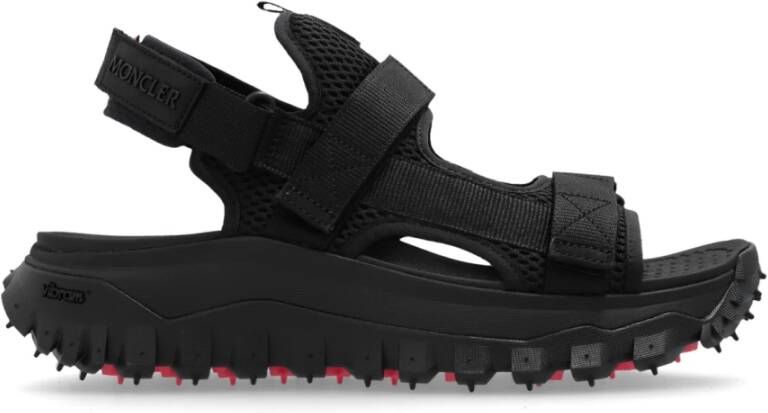 Moncler Zwarte Trailgrip Vela Sandalen Black