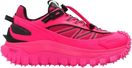 Moncler Fuchsia Trailgrip Sneakers voor modebewuste vrouwen Roze Dames