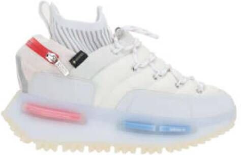 Moncler Witte lage sneakers met Gore-Tex en getextureerd rubber White Dames