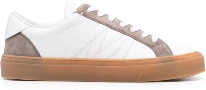 Moncler Witte Monaco2 Stijlvolle Jas White Heren