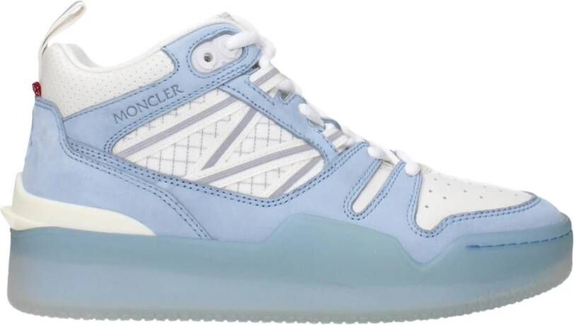 Moncler Stijlvolle hoge sneakers voor vrouwen Blauw Dames