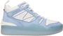 Moncler Stijlvolle hoge sneakers voor vrouwen Blauw Dames - Thumbnail 1