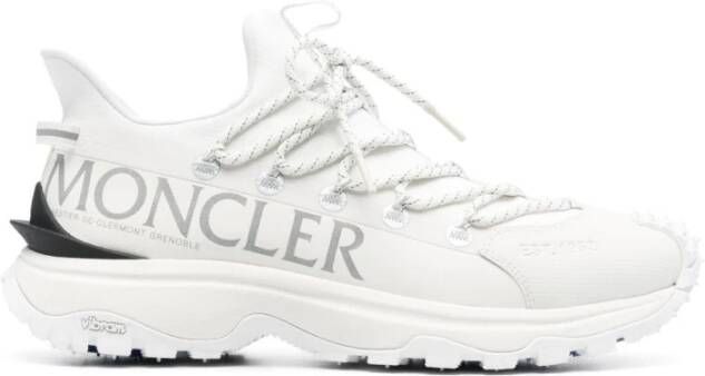 Moncler Witte Low-Top Ripstop Sneakers White Heren