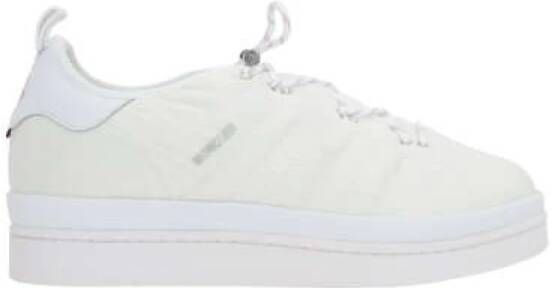 Moncler Witte Low-Top Sneakers met 3-Stripes White Heren