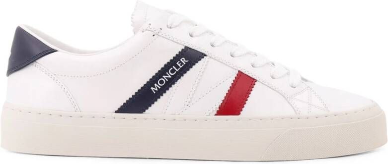 Moncler Witte Sneakers met Leren Logopatch