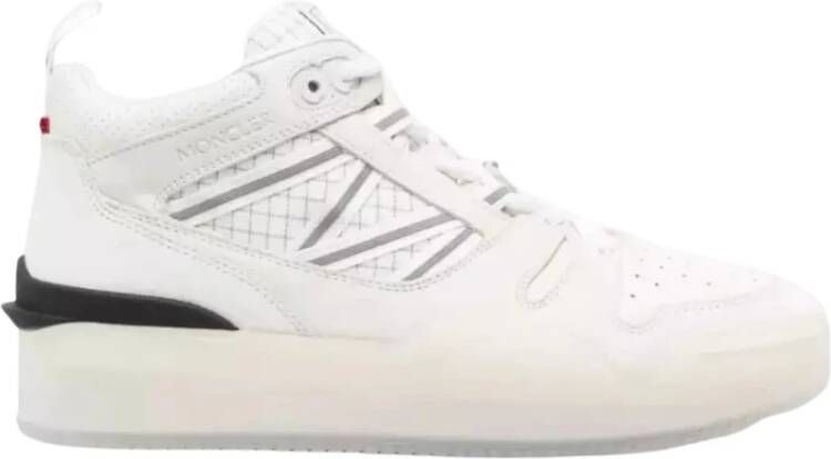 Moncler Witte Sneakers Pivot met reflecterende strepen