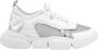 Moncler Witte Veterschoenen met Lage Top van Leer - Thumbnail 1