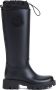 Moncler Zwarte kniehoge laarzen met reliëflogo Black Dames - Thumbnail 23