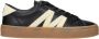 Moncler Zwarte leren lage sneakers - Thumbnail 1
