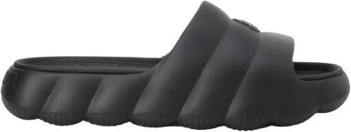 Moncler Zwarte platte schoenen Pinaforemetal stijl Black Heren