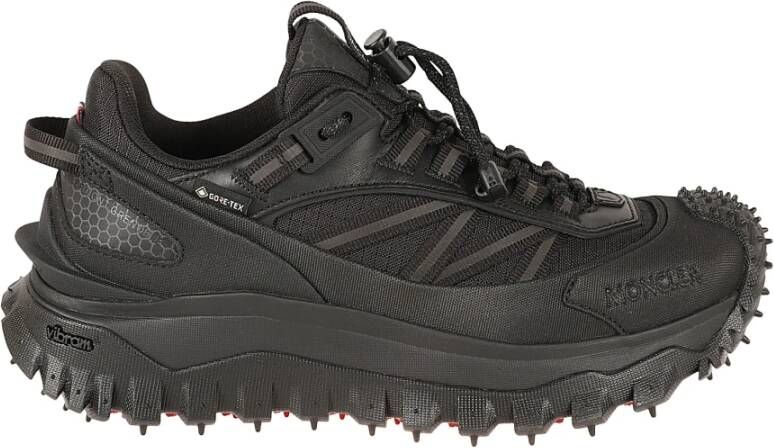 Moncler Zwarte Trailgrip Lage Top Sneakers
