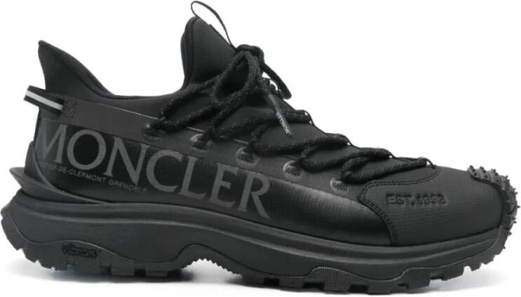 Moncler Zwarte Trailgrip Lite2 Lage Sneakers Black Heren