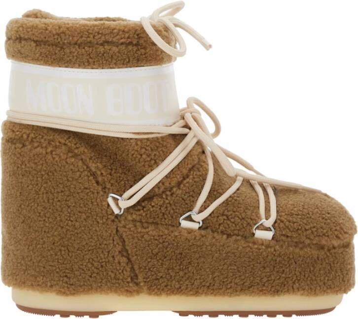 Moon Boot Beige Fleece Winterlaarzen