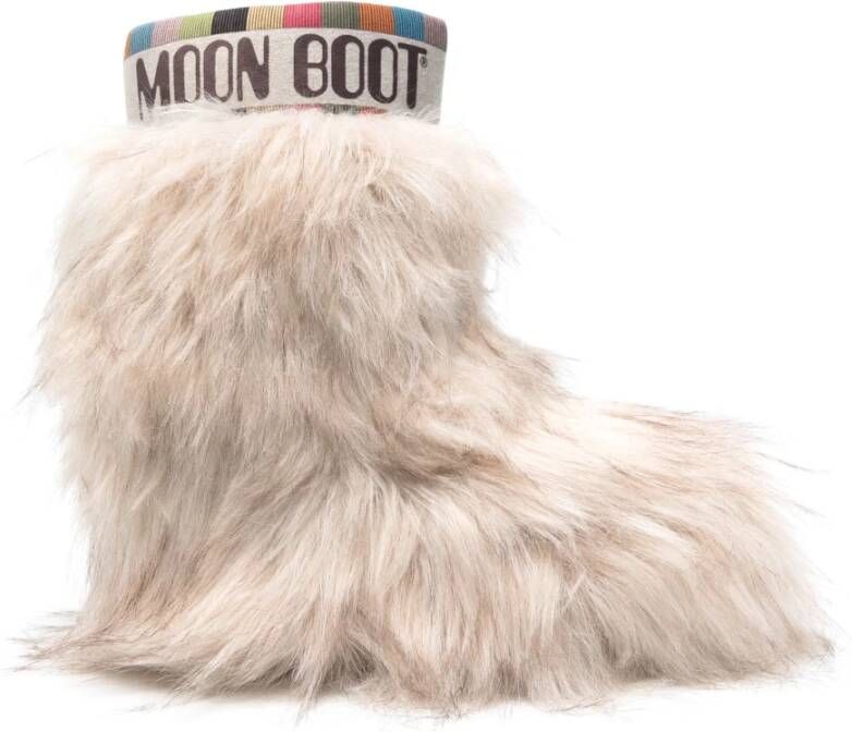 Moon boot Faux Fur Voering Mid Boots Beige Dames - Foto 3
