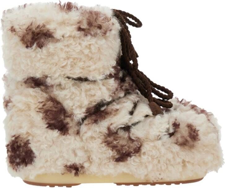 Moon Boot Beige Low Curly Winterlaarzen