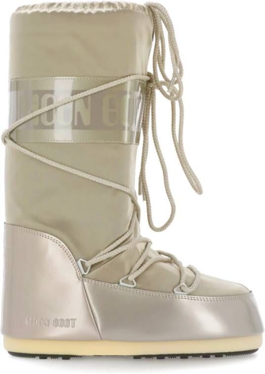 Moon boot Beige Waterdichte Stoffen Laarzen voor Vrouwen Beige Dames