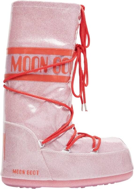 Moon boot Icon Glitter sneeuwlaarzen Pink Dames