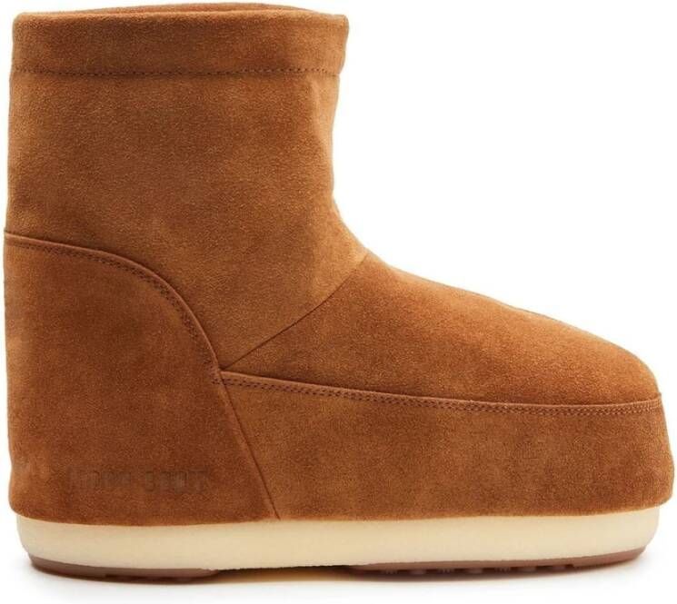 Moon Boot Bruine Leren Winterlaarzen Waterdicht
