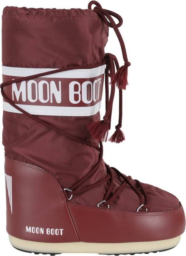 Moon Boot Burgundy Nylon Icon Boot