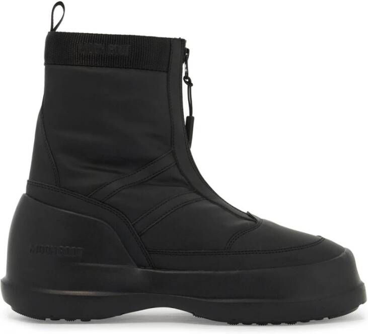 Moon boot Chunky Zip Boots met voorrits Black Heren