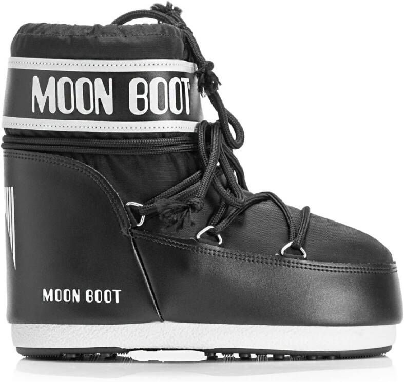Moon boot Zwarte Slip-On Laarzen met Zilveren Metalen Oogjes Black Dames - Foto 6