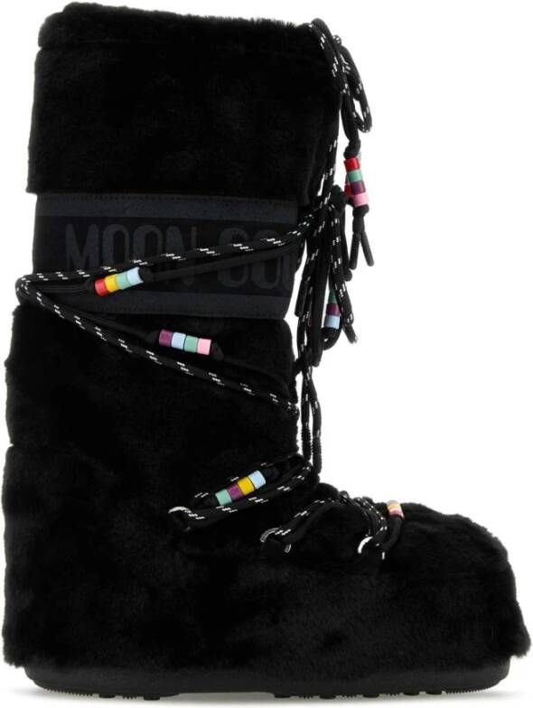 moon boot Eco Fur Icon Laarzen Black Dames