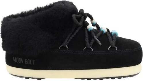 Moon Boot Zwarte Winterlaarzen met Kraaltjes