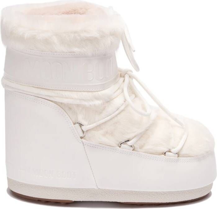 MOON BOOT Snowboots Dames Icon Low Faux Fur Maat: 39 Materiaal: Faux Fur Kleur: Wit - Foto 4