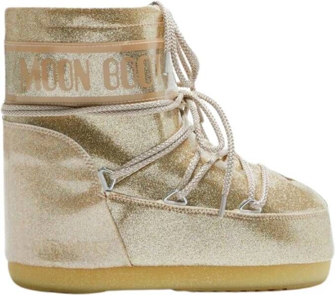 MOON BOOT Snowboots Dames Icon Low Glitter Maat: 39 41 Materiaal: Textiel Kleur: Goud - Foto 5