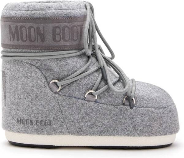 MOON BOOT Snowboots Dames Icon Low Felt Maat: 39 41 Materiaal: Textiel Kleur: Grijs