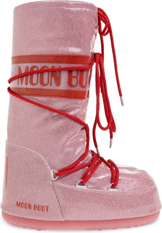 moon boot Icon Glitter sneeuwlaarzen Pink Dames